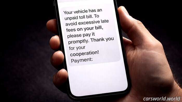 Если вам пришло СМС о неоплаченных дорожных сборах или штрафах, прочтите это, прежде чем нажимать | Carscoops
